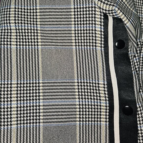 Zara trf Collection Black and White Square Pattern Houndstooth Print Tunic - Picture 3 of 3